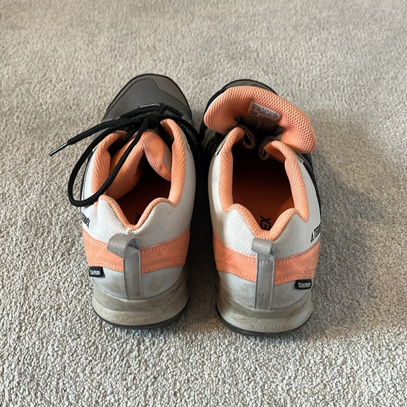 Adidas grey, orange with black trim hiking shoes. Terrex model. - Picture 3 of 6